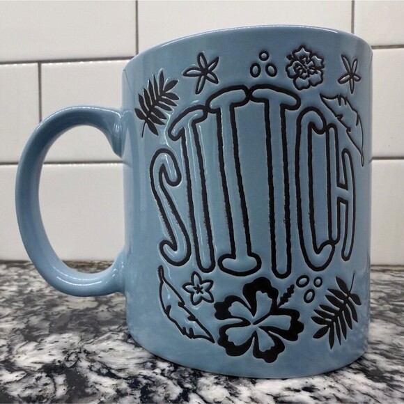 Disney Stitch Embossed Coffee Mug Lilo and Stitch Large - Picture 2 of 6